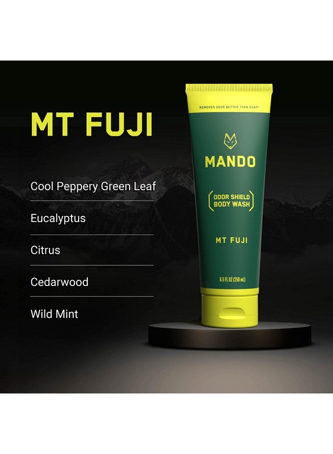ماندو غسول الجسم أودور شيلد - التحكم في الرائحة لمدة 24 ساعة - يزيل الرائحة بشكل أفضل من الصابون - خالٍ من كبريتات الصوديوم والبارابين وآمن على البشرة - 8.5 أونصة (جبل فوجي) - Image 2