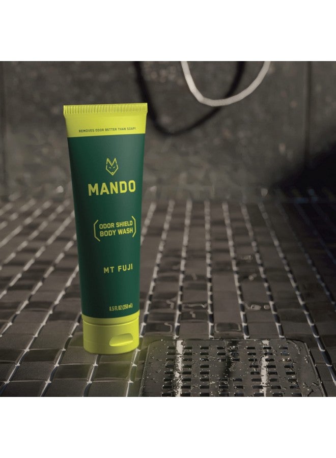 ماندو غسول الجسم أودور شيلد - التحكم في الرائحة لمدة 24 ساعة - يزيل الرائحة بشكل أفضل من الصابون - خالٍ من كبريتات الصوديوم والبارابين وآمن على البشرة - 8.5 أونصة (جبل فوجي) - Image 3