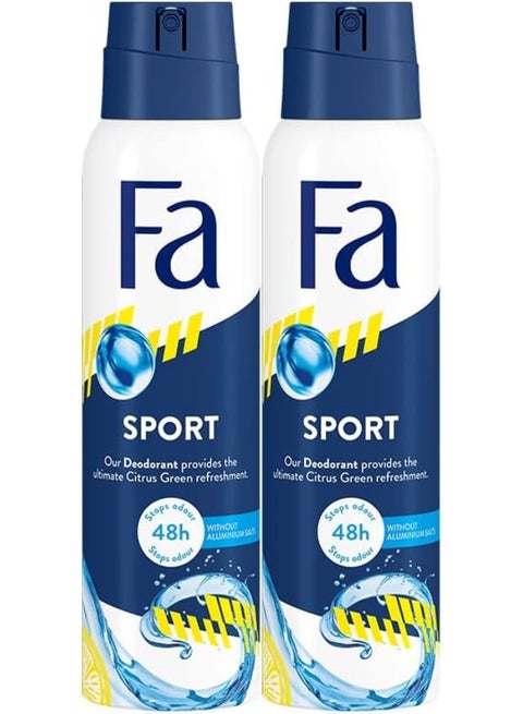 Fa Deodorant Spray Sport 150ml, Pack of 2