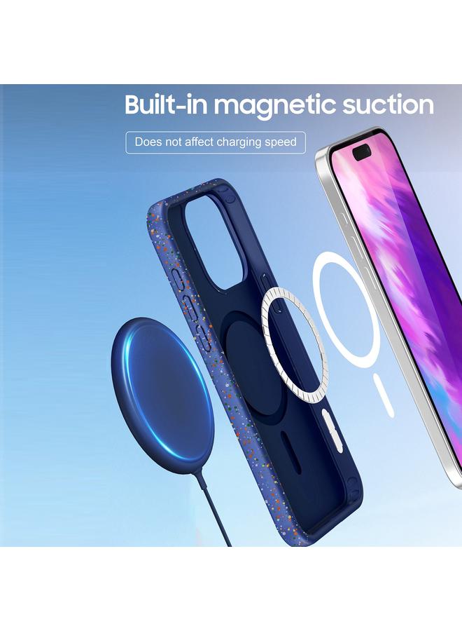 اس-توب جراب لهاتف iPhone 16 Pro، جراب هاتف Magsafe PC Hybrid TPU ملون غير لامع - Image 5