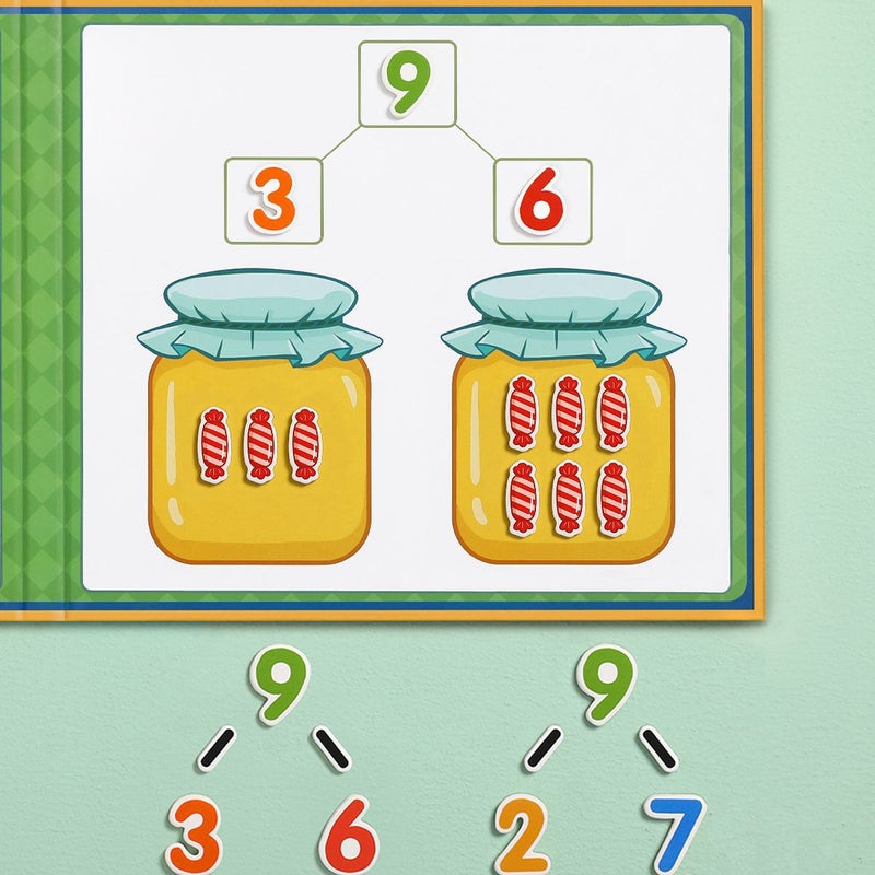Children'S Ten-Grid Array Mathematics Addition And Subtraction Teaching Aids Digital Decomposition Kindergarten Math Enlightenment Educational Toy Artifact - Image 4
