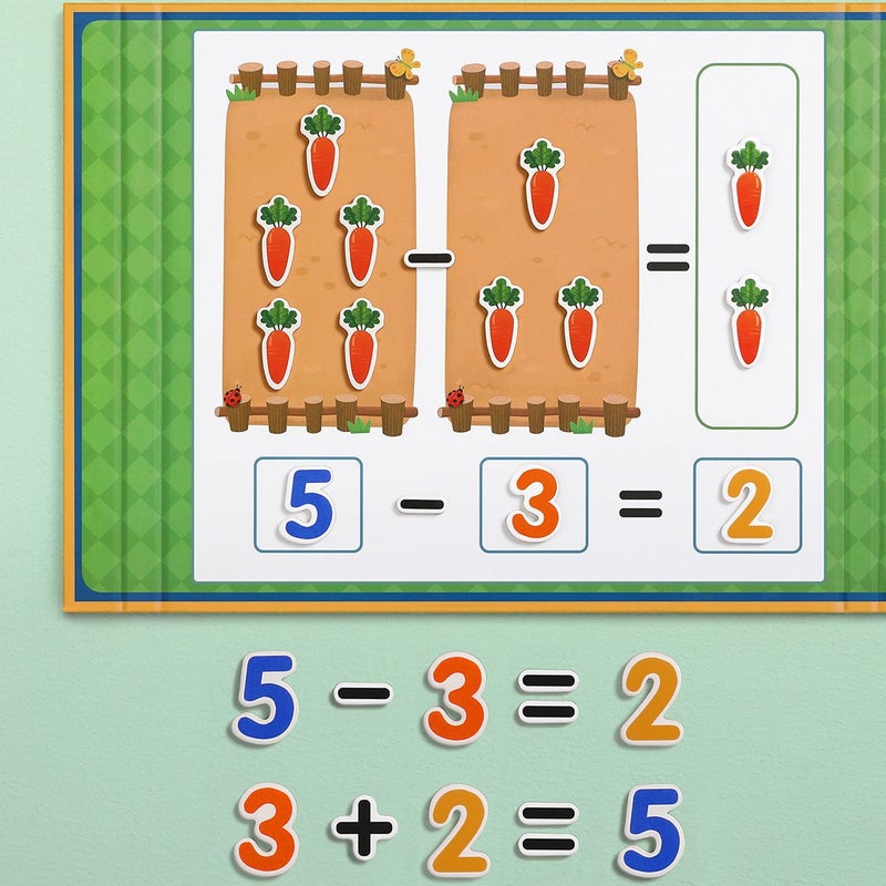 Children'S Ten-Grid Array Mathematics Addition And Subtraction Teaching Aids Digital Decomposition Kindergarten Math Enlightenment Educational Toy Artifact - Image 3