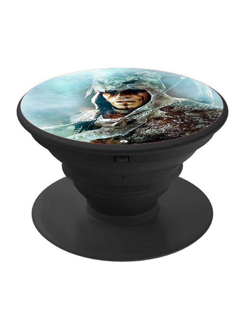 RKN Printed Pop Socket Phone Grip Black/Blue - Image 2