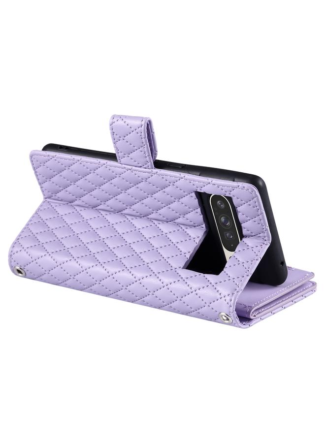 Green Tiger Case For Google Pixel 9 Pro XL Glitter Lattice Zipper Wallet Leather Phone Case - Image 5