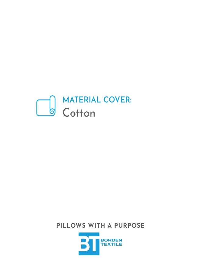 PILLOWS WITH A PURPOSE وسائد ذات غرض غطاء وسادة U مصمم ليتناسب مع النائمين على الجانب بشكل U ووسائد تخفيف آلام الرقبة - أبيض - Image 4
