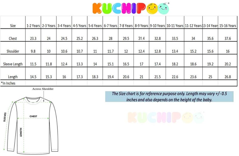 Kuchipoo Baby's T Regular Fit Shirt (Kuc-Tshrt-104--1-2 Years_Multicolor_12 Months-24 Months) - Image 4