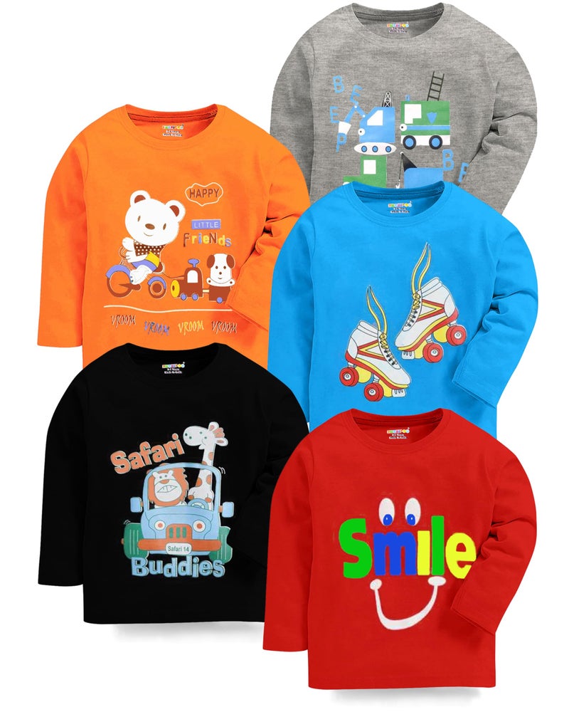 Kuchipoo Baby's T Regular Fit Shirt (Kuc-Tshrt-104--1-2 Years_Multicolor_12 Months-24 Months) - Image 1