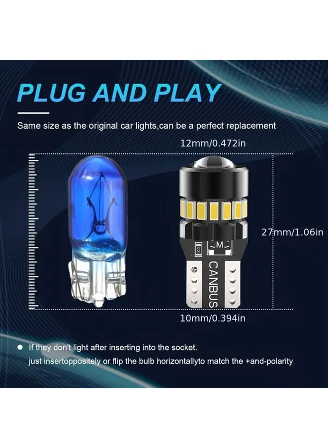 2 Pieces T10 W5W Red LED Car Interior Lights Ultra Bright 750LM 9 24V Easy Install - Image 2