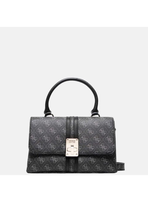حقيبة صغيرة بيد علوية مطبوعة من GUESS – رمادي (أناقة يومية بتصميم عصري ومميز)