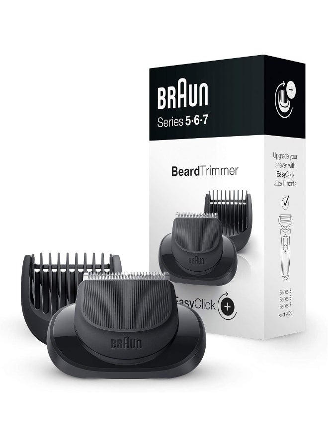 BRAUN Renewed - Braun EasyClick Beard Trimmer Attachment For New Generation Series 5, 6 and 7 Electric Shaver, With Five Different Lengths For Beard Styling, Black - Image 2