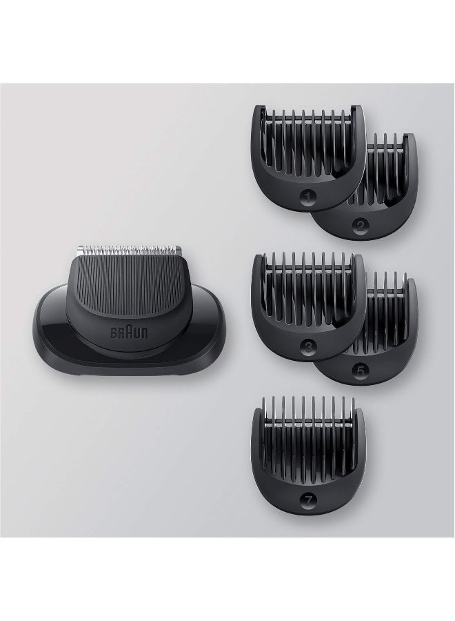 BRAUN Renewed - Braun EasyClick Beard Trimmer Attachment For New Generation Series 5, 6 and 7 Electric Shaver, With Five Different Lengths For Beard Styling, Black - Image 4
