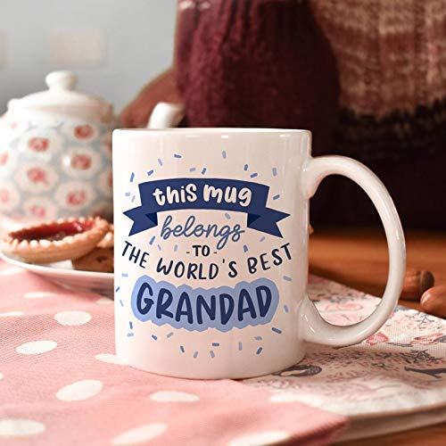 Dillo Worlds Best Grandad Mug I Love You Gift Grandpa Mug Gifts for Grandad Gifts for him Blue Grandchild Funny Mug Gift Birthday