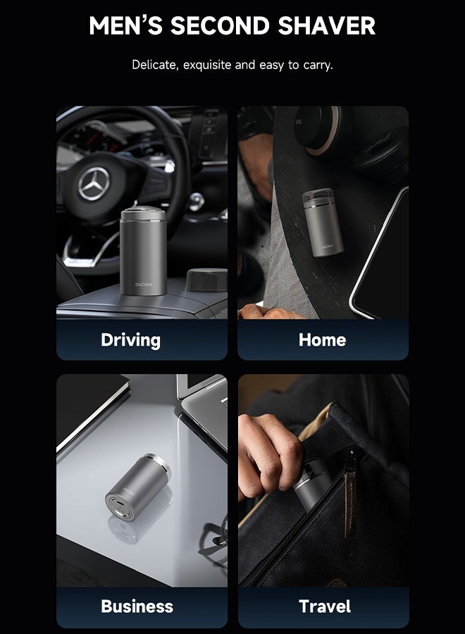 ماكينة حلاقة كهربائية صغيرة، ماكينة حلاقة محمولة قابلة لإعادة الشحن عبر USB ومقاومة للماء للرجال، مناسبة للمنزل والمكتب والسيارة والسفر، Z3 - Image 4