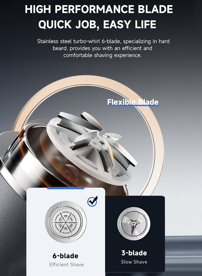 ماكينة حلاقة كهربائية صغيرة، ماكينة حلاقة محمولة قابلة لإعادة الشحن عبر USB ومقاومة للماء للرجال، مناسبة للمنزل والمكتب والسيارة والسفر، Z3 - Image 5