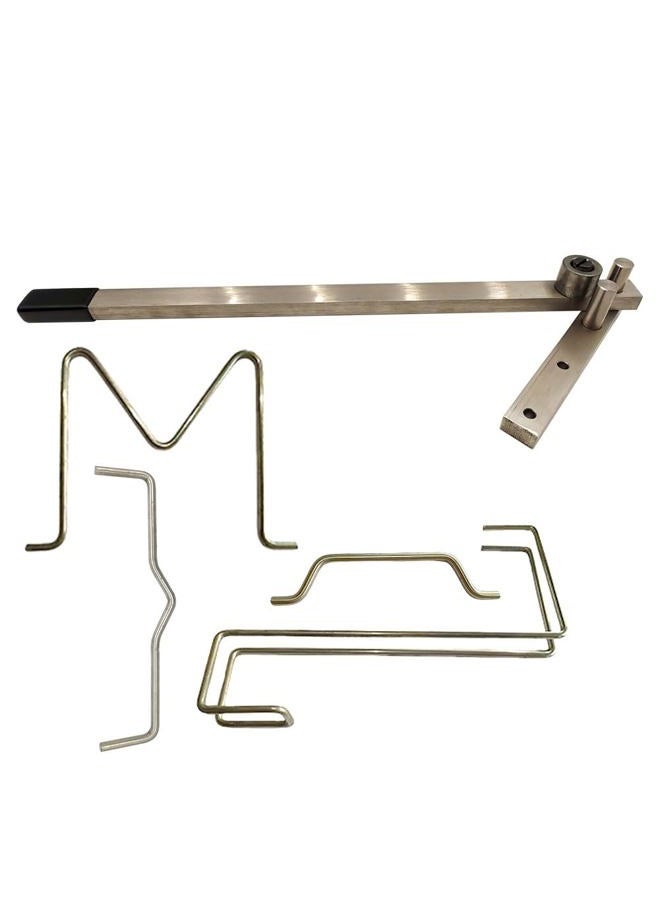 Manual Bending Bender;Rod Forming Tool.Steel Construction Bend Mild Stainless Steel Rod.Mini Tubing Bender Hand Rebar Bender Desktop Workbench Bending Tool - Image 1