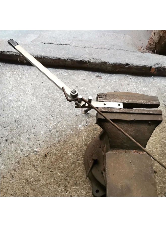 Manual Bending Bender;Rod Forming Tool.Steel Construction Bend Mild Stainless Steel Rod.Mini Tubing Bender Hand Rebar Bender Desktop Workbench Bending Tool - Image 5