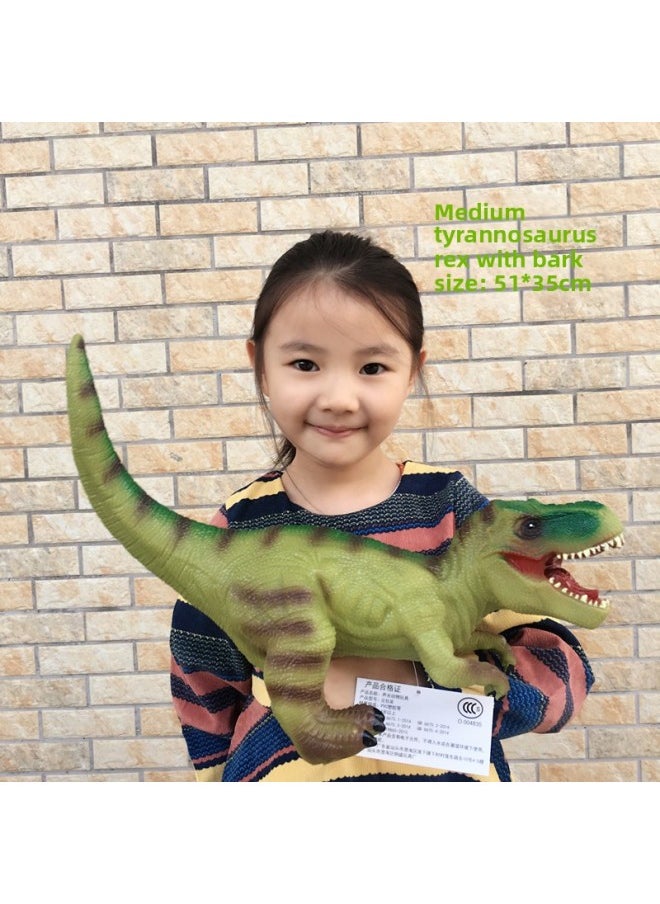 A Generation Of Large Simulation Soft Glue Will Be Called Dinosaur Cotton Fall-resistant Model Toy Tyrannosaurus Rex-Color:Small Triceratops Plus A Pack Of Dragons