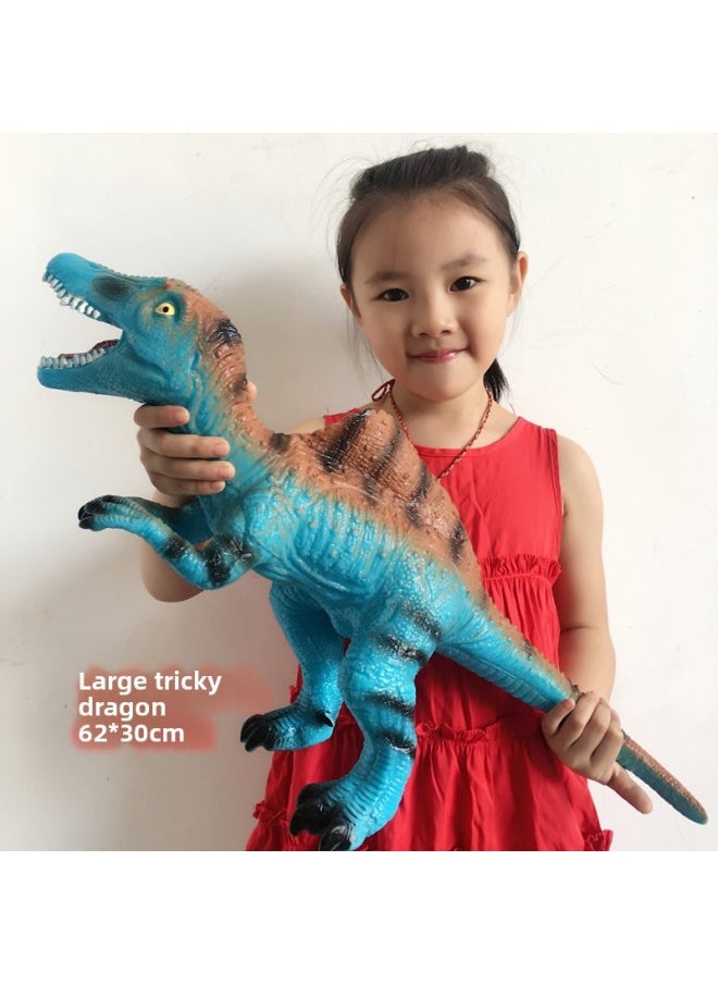 A Generation Of Large Simulation Soft Glue Will Be Called Dinosaur Cotton Fall-resistant Model Toy Tyrannosaurus Rex-Color:Small Triceratops Plus A Pack Of Dragons