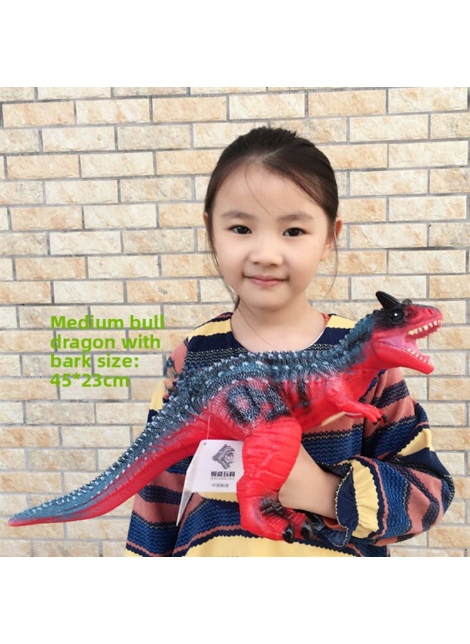 A Generation Of Large Simulation Soft Glue Will Be Called Dinosaur Cotton Fall-resistant Model Toy Tyrannosaurus Rex-Color:Small Triceratops Plus A Pack Of Dragons