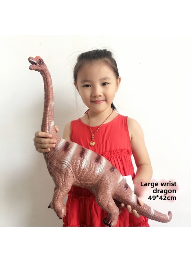 A Generation Of Large Simulation Soft Glue Will Be Called Dinosaur Cotton Fall-resistant Model Toy Tyrannosaurus Rex-Color:Small Triceratops Plus A Pack Of Dragons