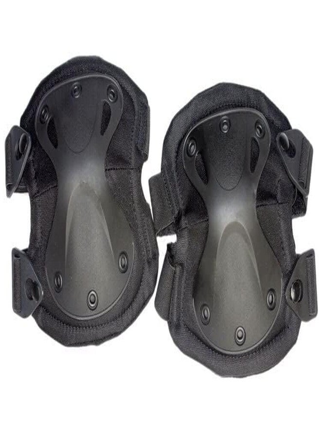 Kagbeni Outdoor Sports Tactical Combat Knee & Elbow Protective Pads Cycling/Bike/Skate Knee and Elbow Pad Set for Adult (Black) - Image 3