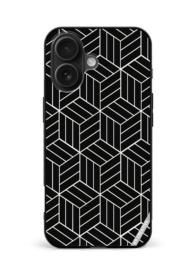 VR CREATIVE Protective Case Cover For Apple iPhone 16 Strips Design Multicolour