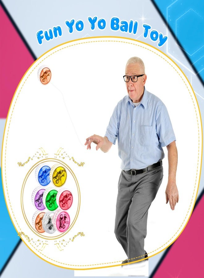 Drayear 48 Pieces Led Light up Yo Yo Bulk Led Responsive Ball Beginner Level Yo-Yo Ball for Birthday Party Favors Goodie Bag Fillers Classroom Rewards, 8 Colors - Image 5