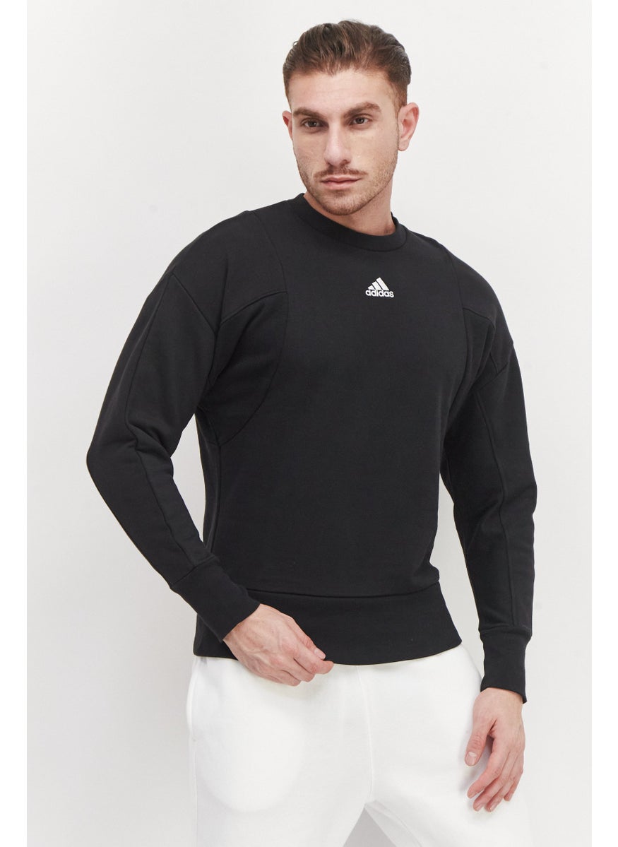 Men Sportswear Fit Long Sleeve Outdoor Sweatshirt, Black - pzsku/Z4DAD8F6C444419B54CECZ/45/_/1738073772/d49a7af5-9b93-4c51-9e1a-9e0bf52596eb