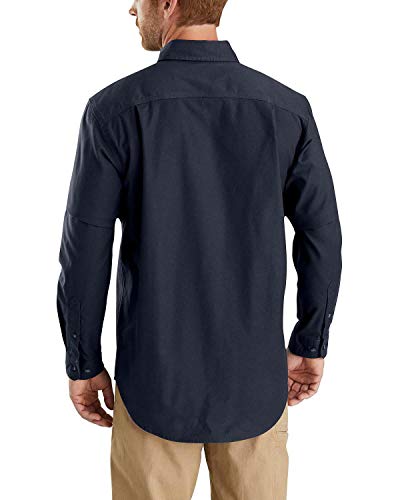 Carhartt Men's Rugged Flex Rigby Long Sleeve Work Shirt Shirt, -navy, X-Large - Image 2