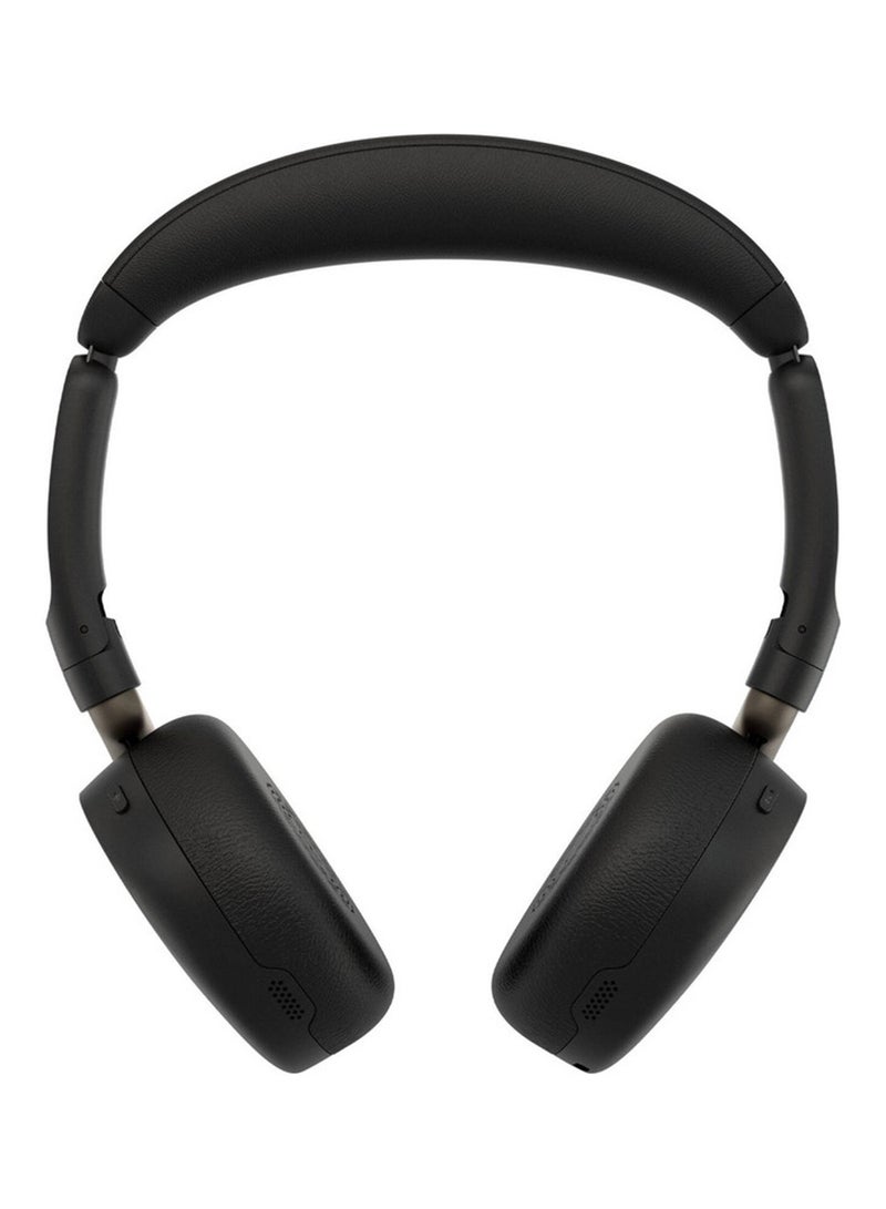 Jabra Evolve3 65 Flex Wireless Headset, UC Certified, Link 390a USB-A Dongle, Adaptive ANC, 4-Mic Noise Reduction, Spatial Sound, 28mm Speakers, Bluetooth, AI Voice Clarity, 16.5-Hour Talk Time, Foldable, Black | 36699-989-999 - Image 1