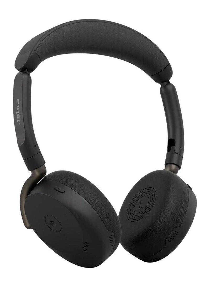 Jabra Evolve3 65 Flex Wireless Headset, UC Certified, Link 390a USB-A Dongle, Adaptive ANC, 4-Mic Noise Reduction, Spatial Sound, 28mm Speakers, Bluetooth, AI Voice Clarity, 16.5-Hour Talk Time, Foldable, Black | 36699-989-999 - Image 4