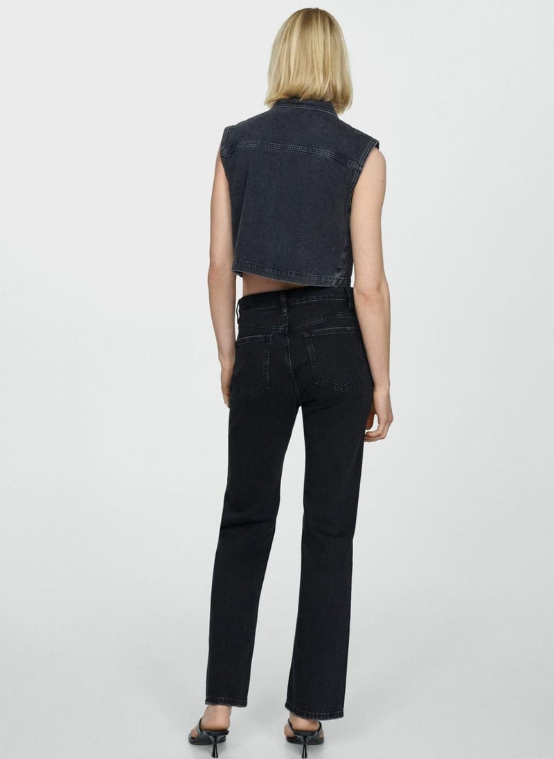 MANGO - High Waist Jeans - Image 1