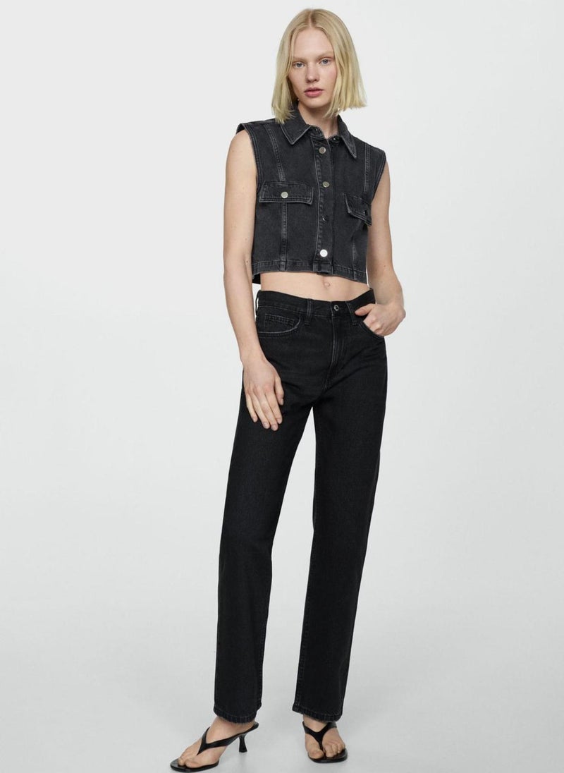 MANGO - High Waist Jeans - Image 1