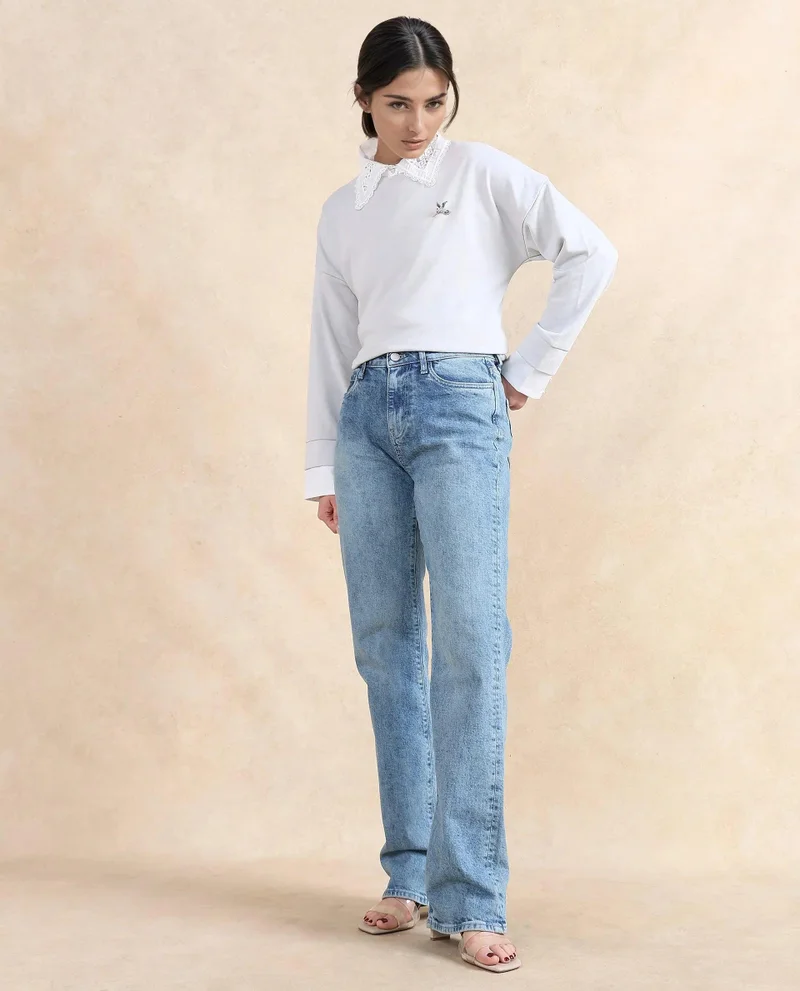 ريريزم Women's Straight Fit Denim