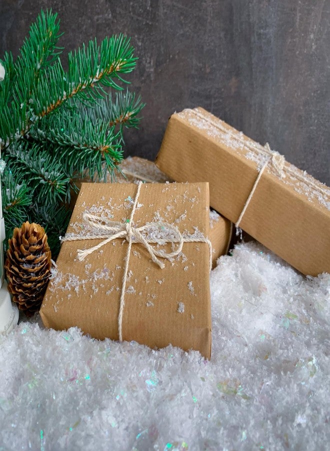 Apragaz زينة ثلجية صناعية لامعة من أبراغاز، وزن 5.3 أونصة، لتزيين قرية عيد الميلاد وشجرة عيد الميلاد ومستلزمات تزيين الحفلات (أبيض، لون AB) - Image 5