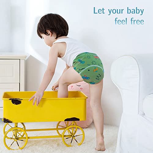 Max Shape Baby Boys Training Pants Underwear, Toddler Boys Potty Pee Training Underwear 6 Pack Blue 4T - Image 3