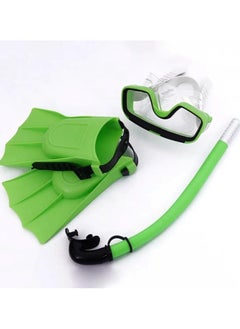 Generic Children Diving Mask Set Anti-Fog Swimming Goggle Masks Snorkel Fins Kit for Kids Boys Girls 