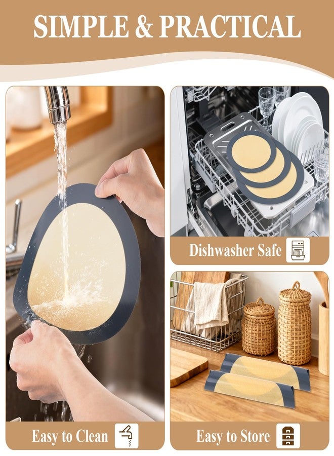 Lainballow 3 Set Silicone Baking Mat for Springform Pan 4/7/9 Inch, Cheesecake Pan Protector, Nonstick Baking Mat for Prevent Cake from Sticking to Bottom & Side, Easy Clean Silicone Mats for Baking - Image 4