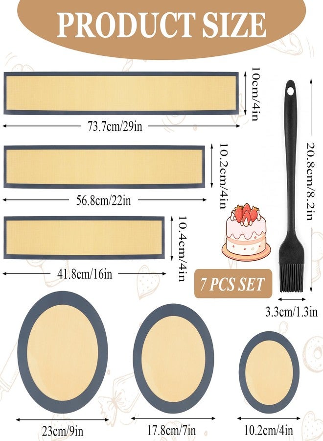 Lainballow 3 Set Silicone Baking Mat for Springform Pan 4/7/9 Inch, Cheesecake Pan Protector, Nonstick Baking Mat for Prevent Cake from Sticking to Bottom & Side, Easy Clean Silicone Mats for Baking - Image 2