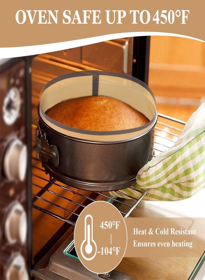 Lainballow 3 Set Silicone Baking Mat for Springform Pan 4/7/9 Inch, Cheesecake Pan Protector, Nonstick Baking Mat for Prevent Cake from Sticking to Bottom & Side, Easy Clean Silicone Mats for Baking - Image 3