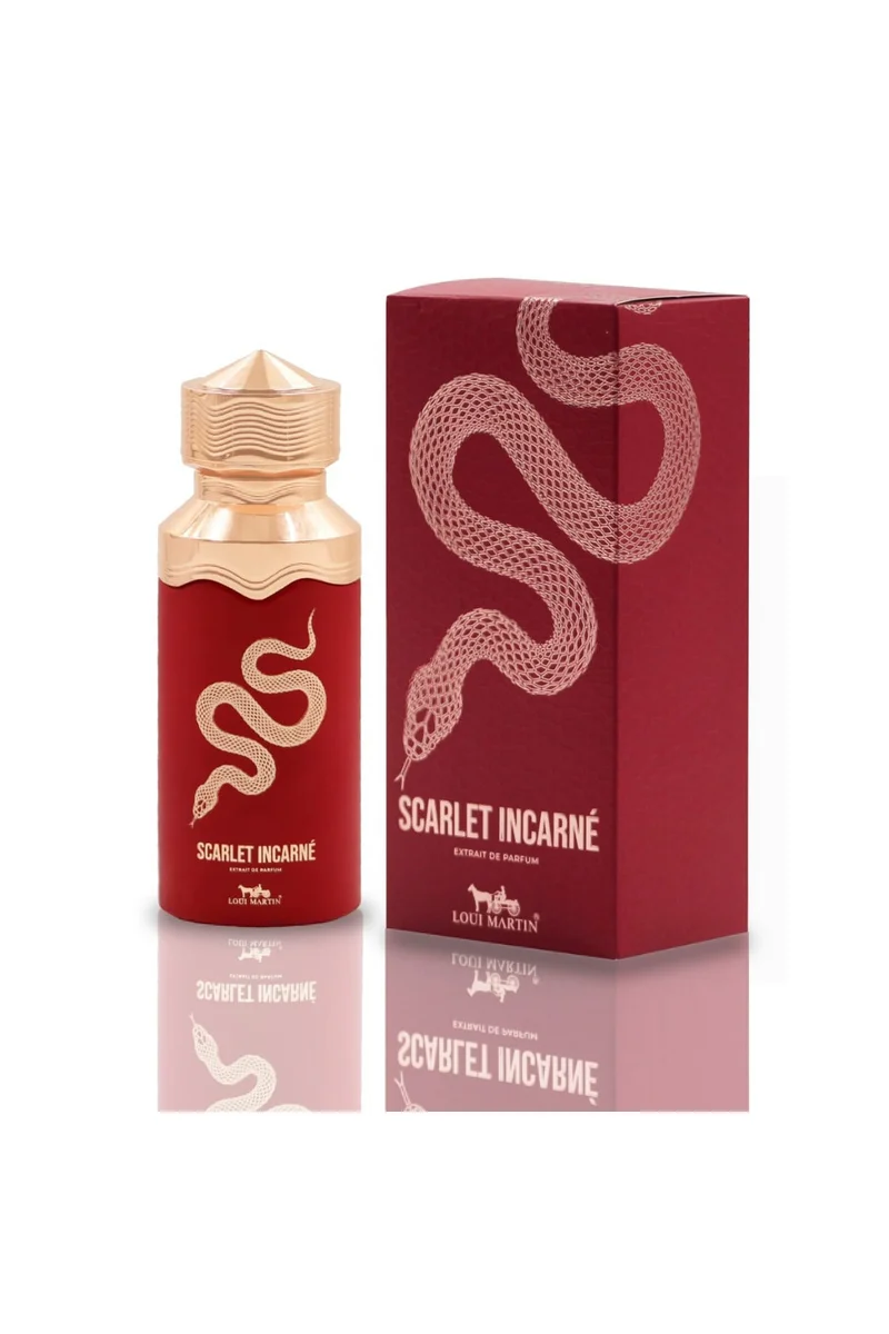 Loui Martin Scarlet Incarné Extrait de Parfum 100ml | Wild Strawberry & Red Berries | Cinnamon, Leather, Vanilla & Tonka Bean