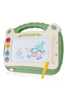 Y&D Magnetic Drawing Board for Kids Doodle with Magnet Pen Boys Girls Colorful Erasable Educational Learning Toy Toddlers Age 2 3 4 (Green)  - Image 1