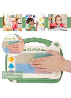 Y&D Magnetic Drawing Board for Kids Doodle with Magnet Pen Boys Girls Colorful Erasable Educational Learning Toy Toddlers Age 2 3 4 (Green)  - Image 4