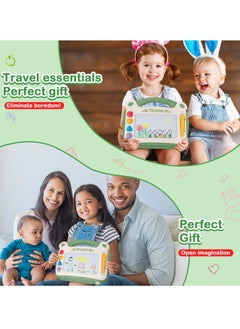 Y&D Magnetic Drawing Board for Kids Doodle with Magnet Pen Boys Girls Colorful Erasable Educational Learning Toy Toddlers Age 2 3 4 (Green)  - Image 2