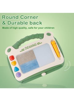 Y&D Magnetic Drawing Board for Kids Doodle with Magnet Pen Boys Girls Colorful Erasable Educational Learning Toy Toddlers Age 2 3 4 (Green)  - Image 5