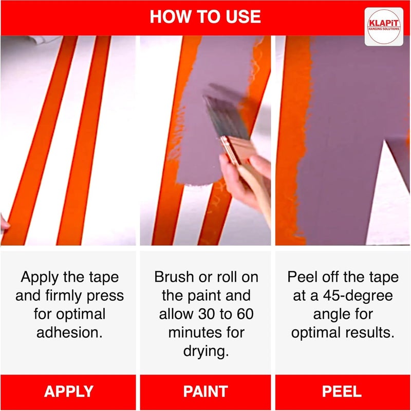 KLAPiT Waterproof Masking Tape 1 Inch x 50m - Image 5