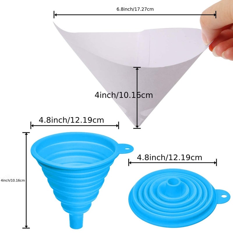 51 Piece Set Paint Filter Disposable Resin Strainers For Automotive Spray Paint Art Painting Cooking Oil With Cone Funnel Filter - Image 4
