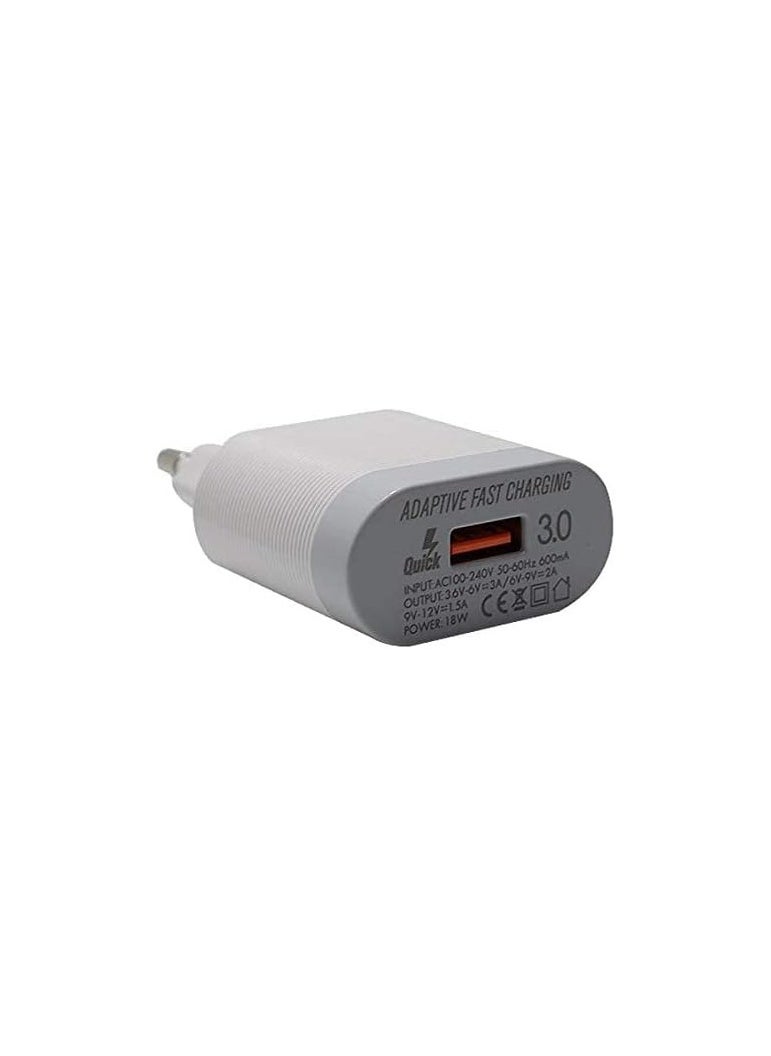 LDNIO A303Q Quick Wall Charger Qualcomm QC 3.0-1 USB Micro Cable 18 Watt - White - pzsku/Z4DAE2FF544C814A3C29DZ/45/_/1713780064/28f9a806-9786-4305-8219-5cd741be7cdf