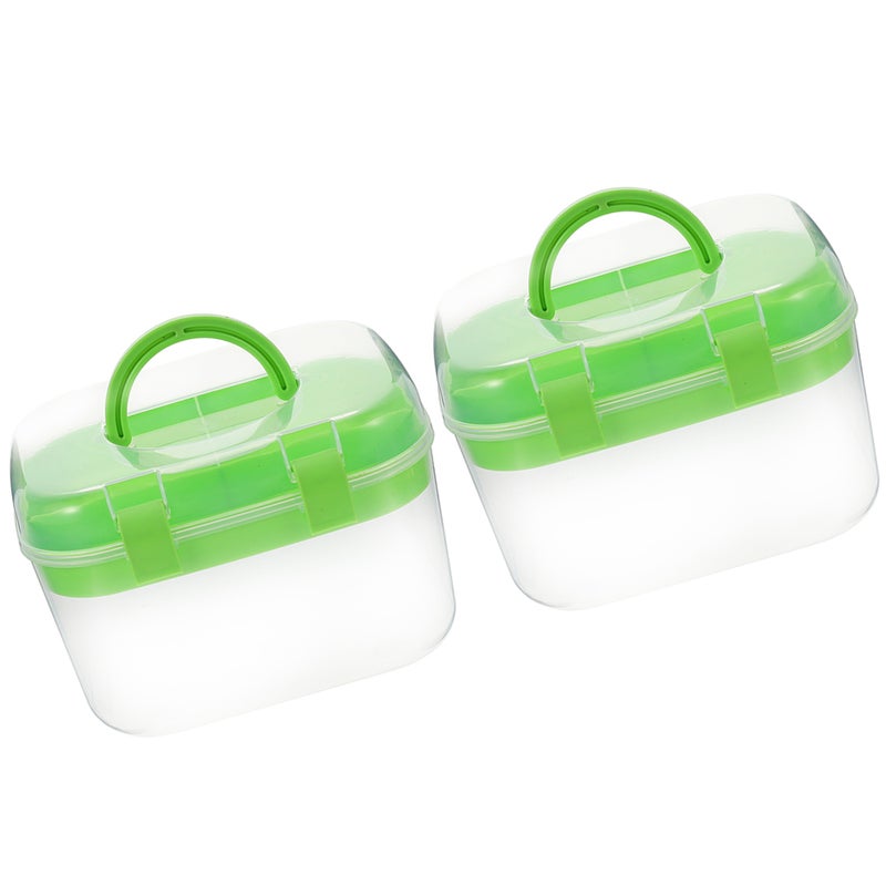 2pcs Sewing Box Organizer Multipurpose Storage Case Organizing Box - Image 5