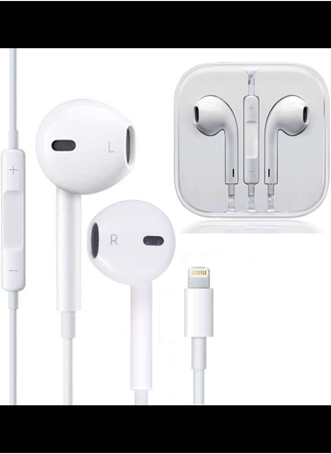Generic - Ear Pods Headphones Compatible with iPhone, Wired Ear Buds with Built-in Remote to Control Volume, Music and Phone Calls | for iPhone 14/13/12/11, iPad Pro, Air Pods, Samsung Galaxy and More. - Image 1